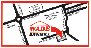 Location of Wade Sawmill